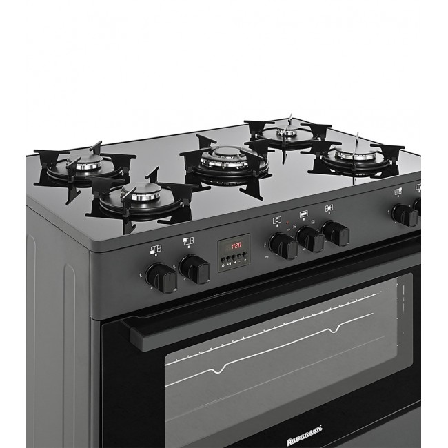Ravanson KWGE-K90 black gas/electric cooker