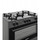 Ravanson KWGE-K90 black gas/electric cooker