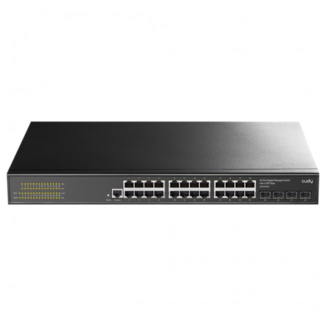 Cudy GS2024S2 network switch Managed L2/L3 Gigabit Ethernet (10/100/1000) 1U Black Cudy GS2024S2 network switch Managed L2/L3 Gigabit Ethernet (10/100/1000) 1U Black