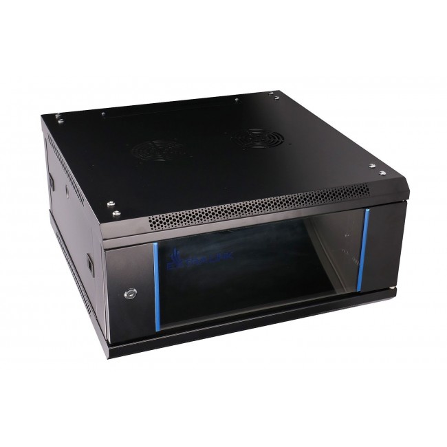 Extralink Rackmount cabinet 4U 600x600 Black wall mounted