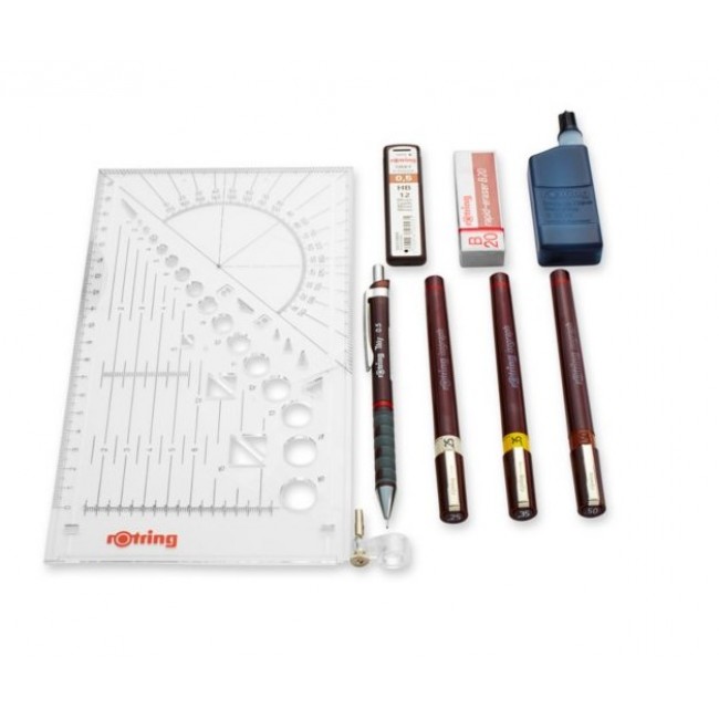 ROTRING isograph College Drawing Set - 3 pcs 0.25