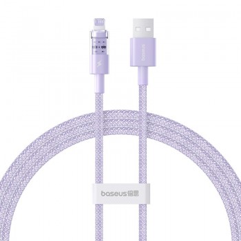 Baseus Gem USB to IP 2.4A fast charging cable 1 m Purple
