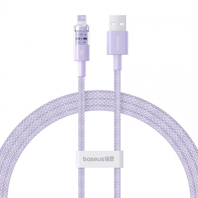 Baseus Gem USB to IP 2.4A fast charging cable 1 m Purple Baseus Gem USB to IP 2.4A fast charging cable 1 m Purple