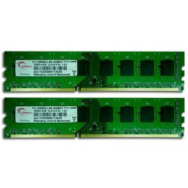 G.Skill 8GB DDR3 DIMM memory module 2 x 4 GB 240-pin DIMM