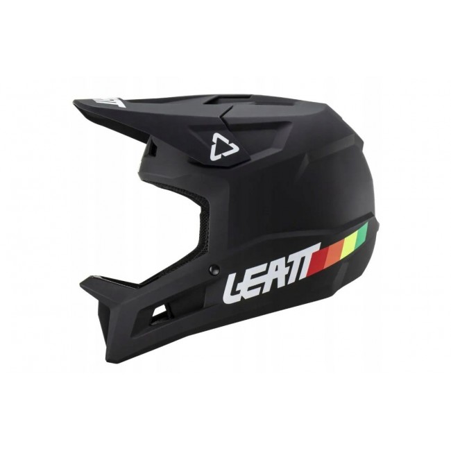 LEATT MTB Gravity 1.0 V23 Full-Face Cycling Helmet, Size L (59 60 cm), Black