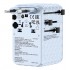 Verbatim Charge 'n' Travel 100W Universal Travel Adapter with retractable cable Blue
