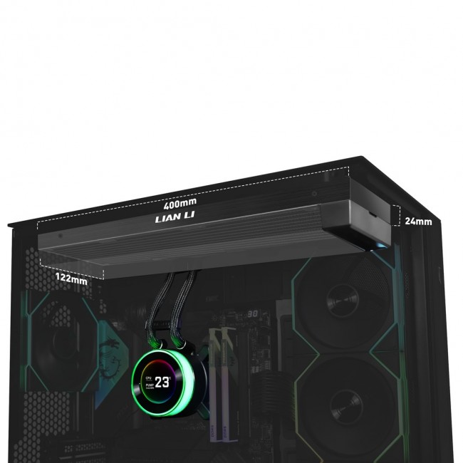 Black ARGB AiO water cooling system