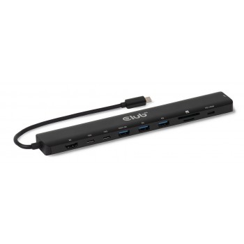 CLUB3D 10-1 Portable Dock USB Type-C 10Gbps to HDMI 8K30Hz PD3.1 Max.140Watt