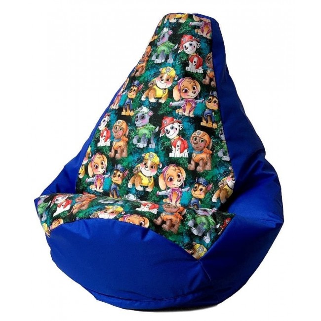 Sako bag pouffe Pear print cornflower-PAW Patrol XXL 140 x 100 cm