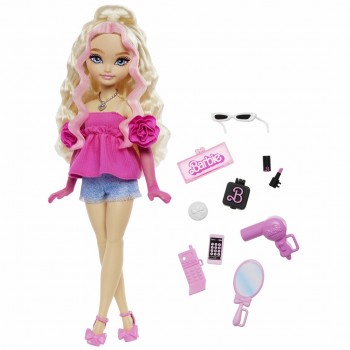 Barbie Dream Besties Malibu Fashion Doll with 8 Makeup & Hair Themed Accessories