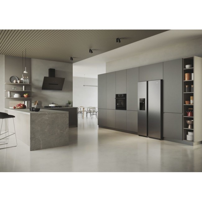 Haier SBS 90 Serie 5 HSR5918DIMP Free-standing double-sided fridge-freezer combination 511 l D Platinum, stainless steel Haier SBS 90 Serie 5 HSR5918DIMP Free-standing double-sided fridge-freezer combination 511 l D Platinum, stainless steel