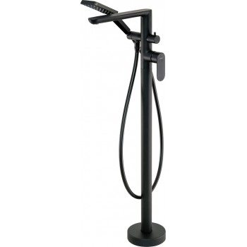 Freestanding bathtub mixer with shower set