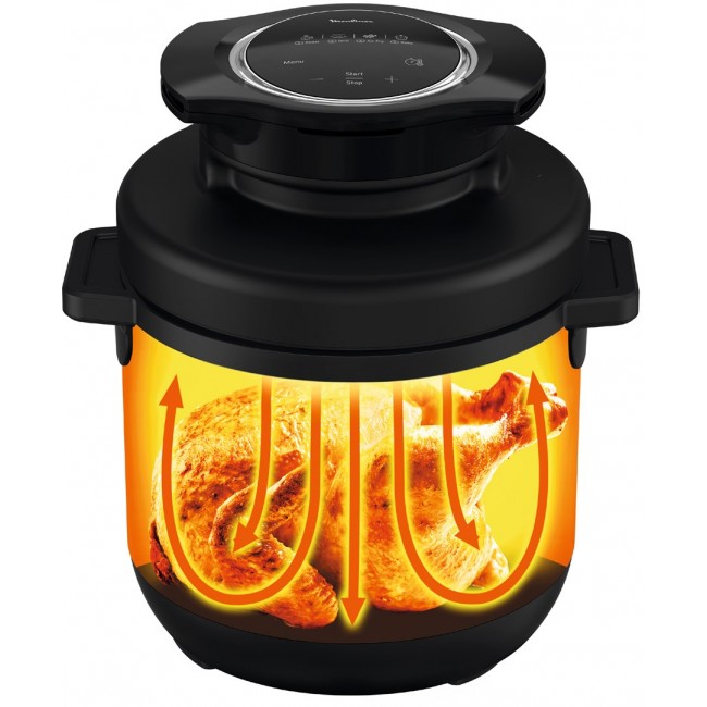 Tefal Turbo Cuisine & Fry CY7788 7.6 L Black 1200 W