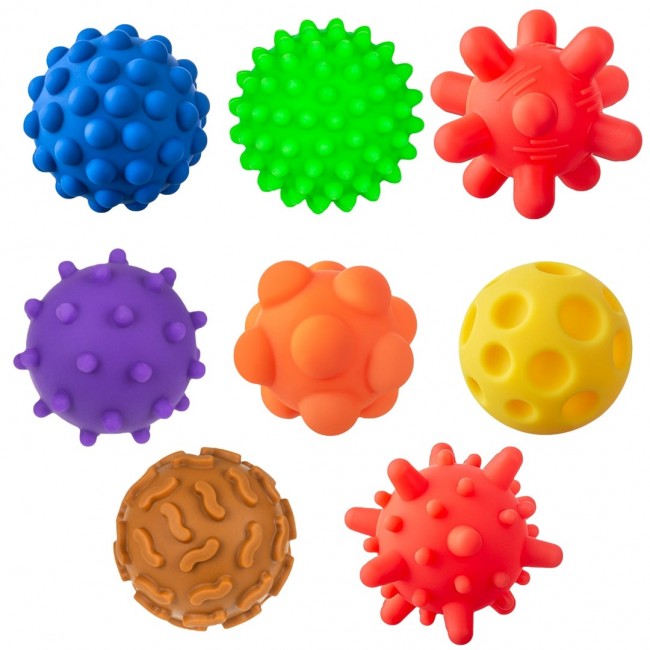 Sensory balls without holes TULLO 8 pcs Sensory balls without holes TULLO 8 pcs