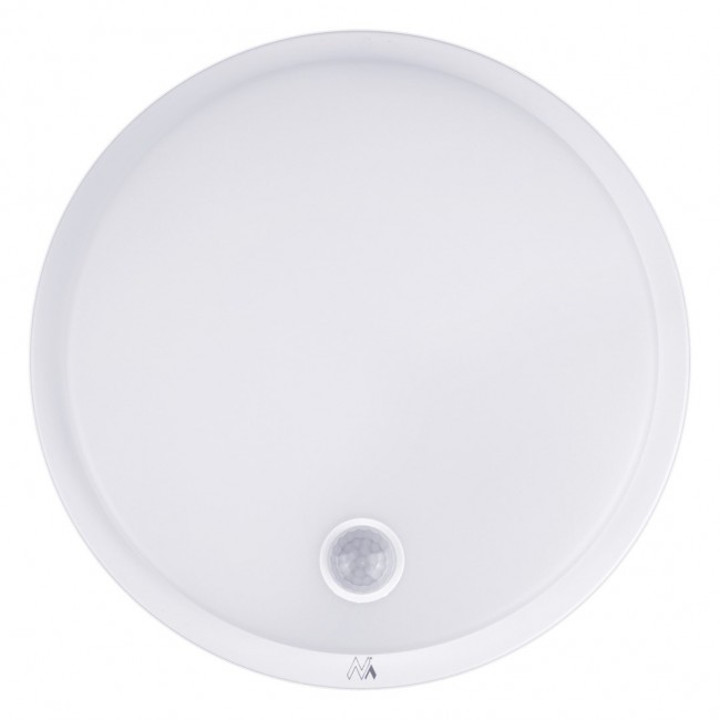 Maclean LED lamp with motion sensor, PIR sensor, white, 10W, IP65, 1000lm, neutral color, MCE525 W