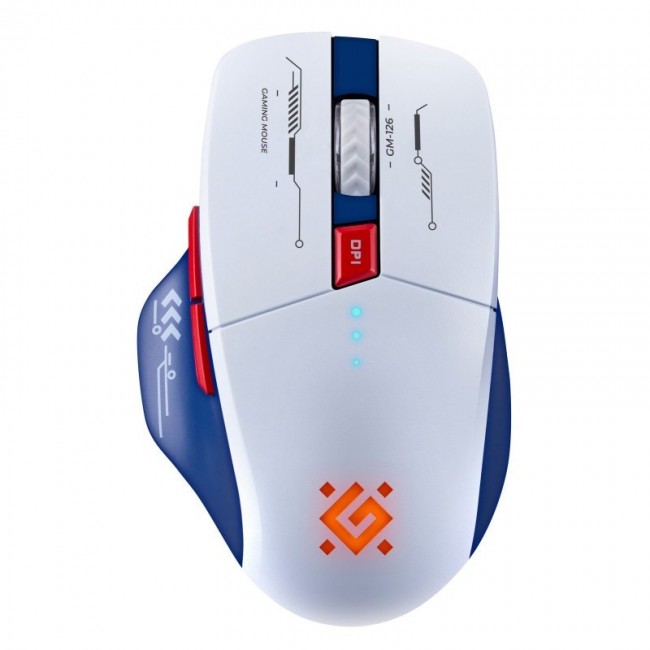 MOUSE DEFENDER GM-126 TISA RF+BT OPTIC 1600dpi 6P WHITE MOUSE DEFENDER GM-126 TISA RF+BT OPTIC 1600dpi 6P WHITE