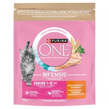 PURINA One Bifensis Junior Rich in chicken - dry cat food - 750g