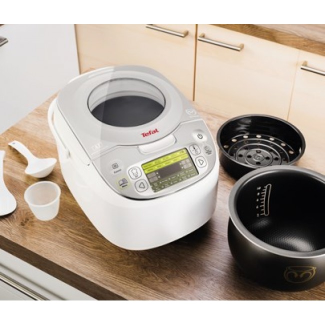 Tefal RK8121 rice cooker 750 W Silver, White