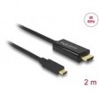 DeLOCK 85291 video cable adapter 2 m USB Type-C HDMI Black DeLOCK 85291 video cable adapter 2 m USB Type-C HDMI Black