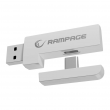 RAMPAGE RETSU WHITE WIRELESS OVER EAR HEADPHONES