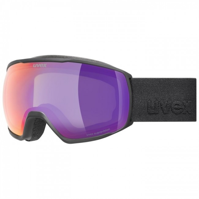 Uvex 5501922130 winter sport goggles Black Unisex Mirror Spherical lens