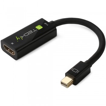 Techly IADAP MDP-HDMIF8K video cable adapter Mini DisplayPort HDMI Black