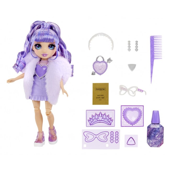 Rainbow High Creative Crystals Fashion Doll- Violet Rainbow High Creative Crystals Fashion Doll- Violet