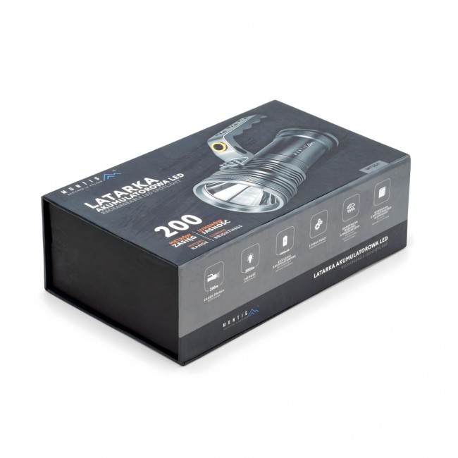 Montis Aluminiowa ręczna latarka akumulatorowa LED MT154 Grey Hand flashlight Montis Aluminiowa ręczna latarka akumulatorowa LED MT154 Grey Hand flashlight