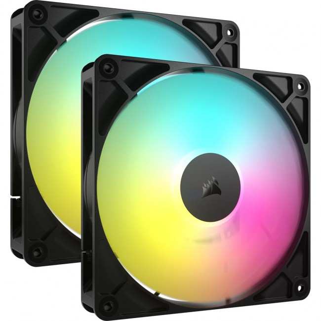 Corsair RS140 ARGB Computer case Fan 14 cm Black 2 pc(s) Corsair RS140 ARGB Computer case Fan 14 cm Black 2 pc(s)