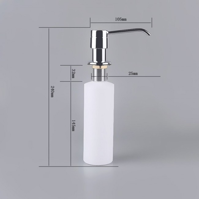PYRAMIS DP-01 028102501 soap dispenser Chrome,Stainless steel PYRAMIS DP-01 028102501 soap dispenser Chrome,Stainless steel