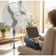 Esperanza EHF002WE, 16 '' standing fan, White and Gray