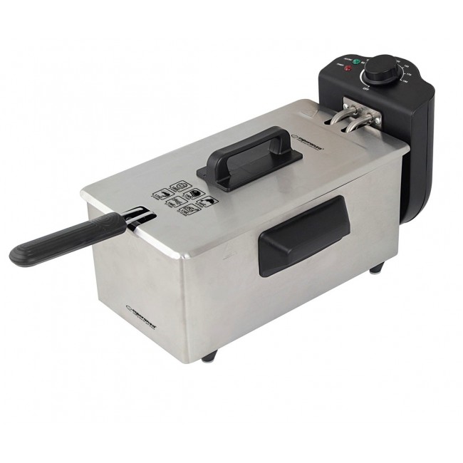 Esperanza FALAFEL Single 3 L Stand-alone 2200 W Deep fryer Black, White