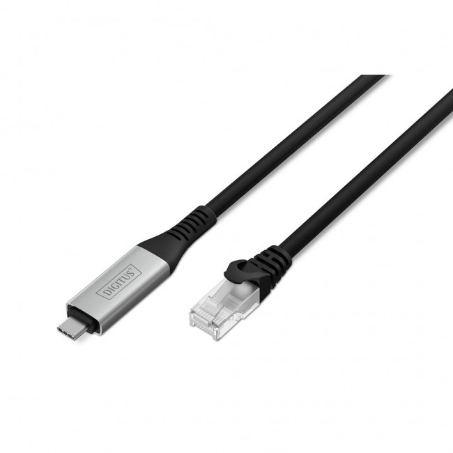 Digitus USB-C - RJ45 Ethernet cable, 1Gbit/s, 15m