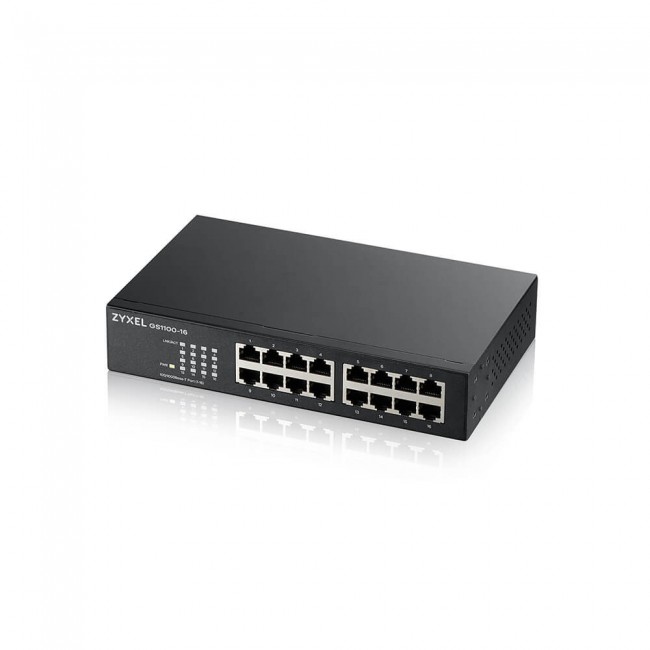 Zyxel GS1100-16 16-port Unmanaged Gigabit Switch (GS1100-16-EU0104F) Zyxel GS1100-16 16-port Unmanaged Gigabit Switch (GS1100-16-EU0104F)