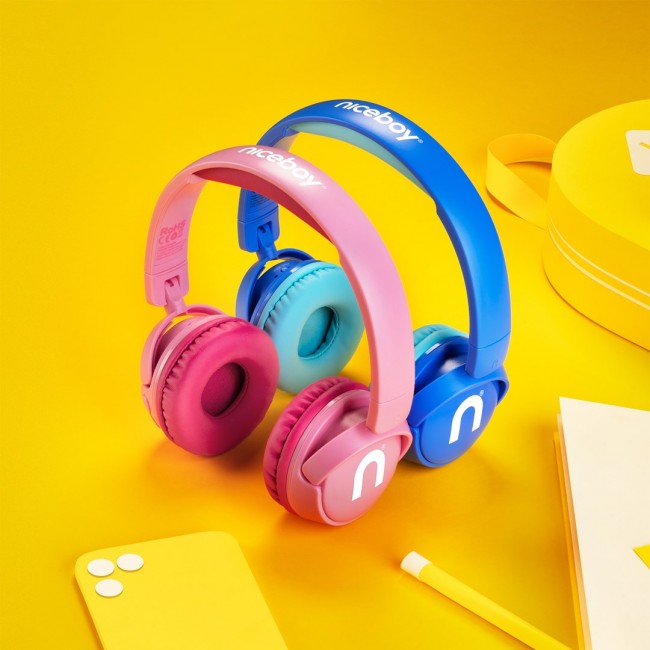 Niceboy HIVE Kiddie Pink Headset Head-band Calls/Music/Sport/Everyday