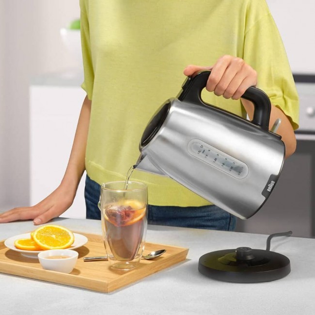 Braun PurShine WK102AI-WK1500BK electric kettle 1.7 L 2200 W Black, Stainless steel Braun PurShine WK102AI-WK1500BK electric kettle 1.7 L 2200 W Black, Stainless steel