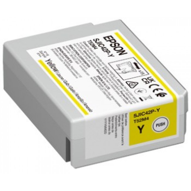 Epson SJIC42P-Y Ink cartridge for ColorWorks C4000e ( Yellow)