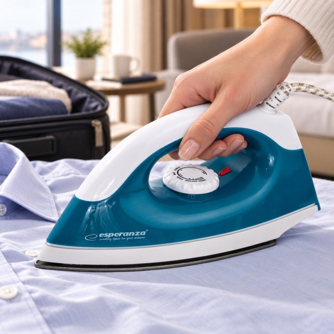 Esperanza EHI001 Dry iron Non-stick soleplate 1200 W Blue, White
