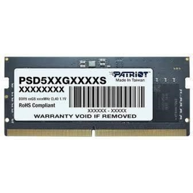 Patriot Memory Signature PSD58G560041S memory module 8 GB 1 x 8 GB DDR5 5600 MHz Patriot Memory Signature PSD58G560041S memory module 8 GB 1 x 8 GB DDR5 5600 MHz