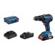 Bosch GSB 18V-55 PROFESSIONAL 1800 RPM Keyless 1.1 kg Black, Blue, Red Bosch GSB 18V-55 PROFESSIONAL 1800 RPM Keyless 1.1 kg Black, Blue, Red
