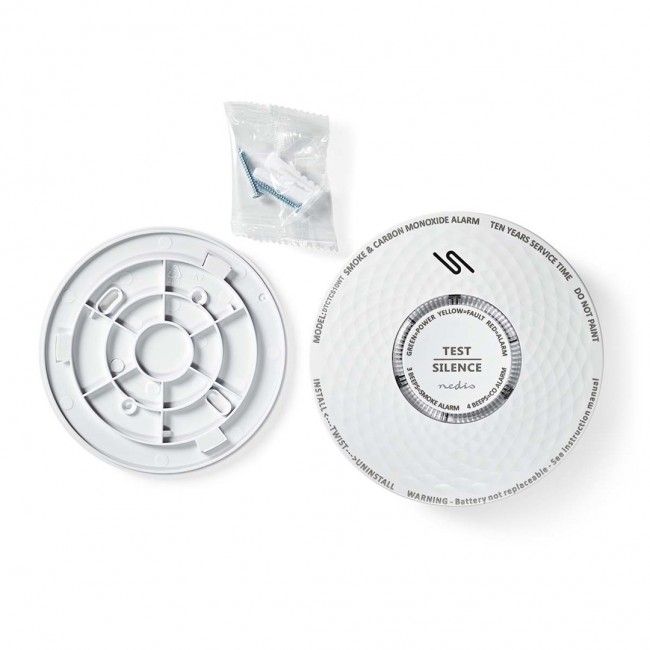 Smoke and carbon monoxide detector Nedis DTCTCS10WT Smoke and carbon monoxide detector Nedis DTCTCS10WT