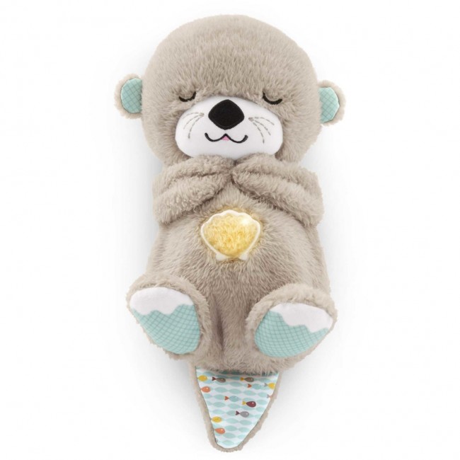 Fisher-Price Soothe 'n Snuggle Otter, Plush Baby Toy, Sound Machine with Breathing Motion