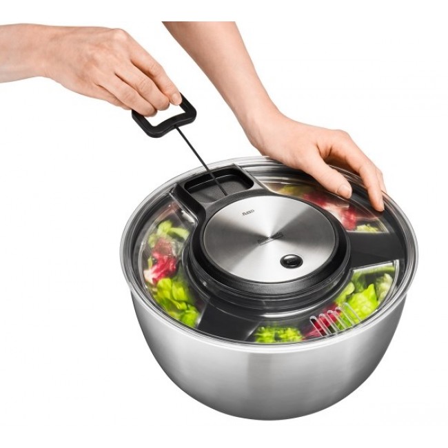 GEFU Speedwing salad spinner Stainless steel Button GEFU Speedwing salad spinner Stainless steel Button