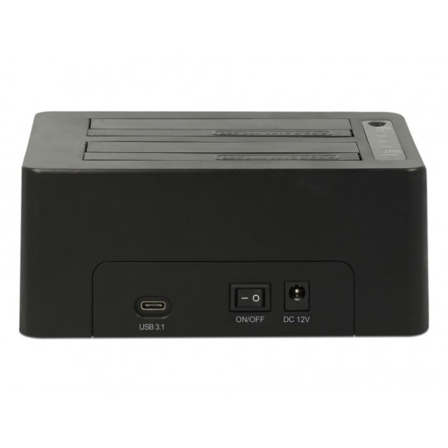DeLOCK 63957 storage drive docking station USB 3.2 Gen 2 (3.1 Gen 2) Type-C Black DeLOCK 63957 storage drive docking station USB 3.2 Gen 2 (3.1 Gen 2) Type-C Black
