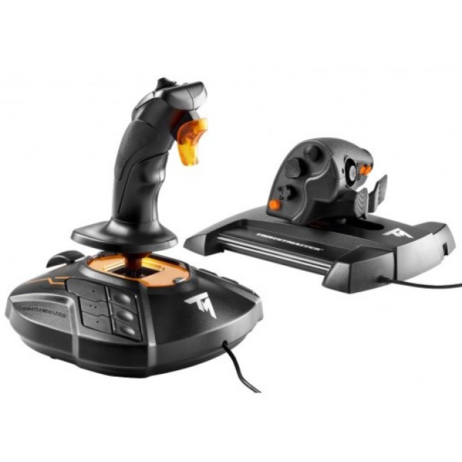 Thrustmaster T-16000M FCS Hotas Black, Orange USB Joystick Analogue / Digital PC Thrustmaster T-16000M FCS Hotas Black, Orange USB Joystick Analogue / Digital PC