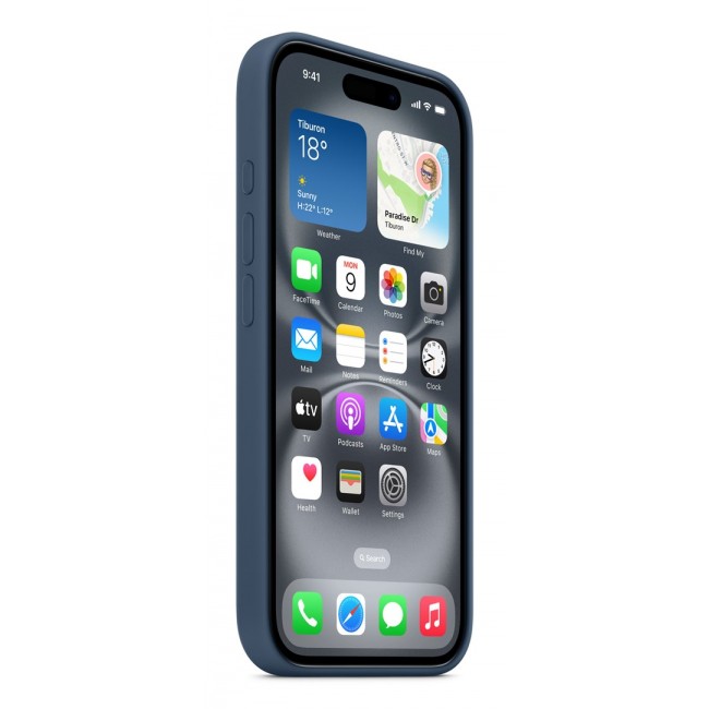 Apple iPhone16 Silicone Case with MagSafe - Denim