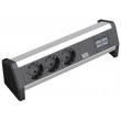 Bachmann Desk 1 power extension 3 AC outlet(s) Black Bachmann Desk 1 power extension 3 AC outlet(s) Black
