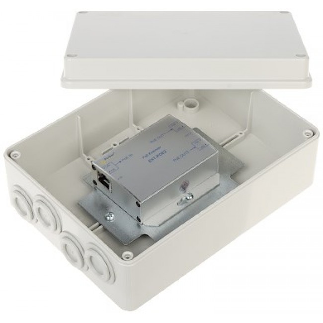 POE EXTENDER IN HERMETIC ENCLOSURE FOR 2 IP CAMERAS Pulsar EXT-POE2H