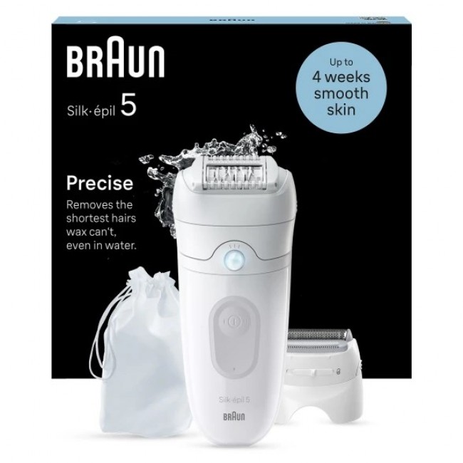 Braun Silk- pil 5 5-041 28 tweezers White Braun Silk- pil 5 5-041 28 tweezers White