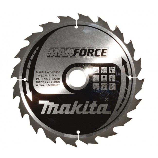 MAKITA CIRCULAR SAW BLADE 235x30x20z MAKFORCE WOOD MAKITA CIRCULAR SAW BLADE 235x30x20z MAKFORCE WOOD